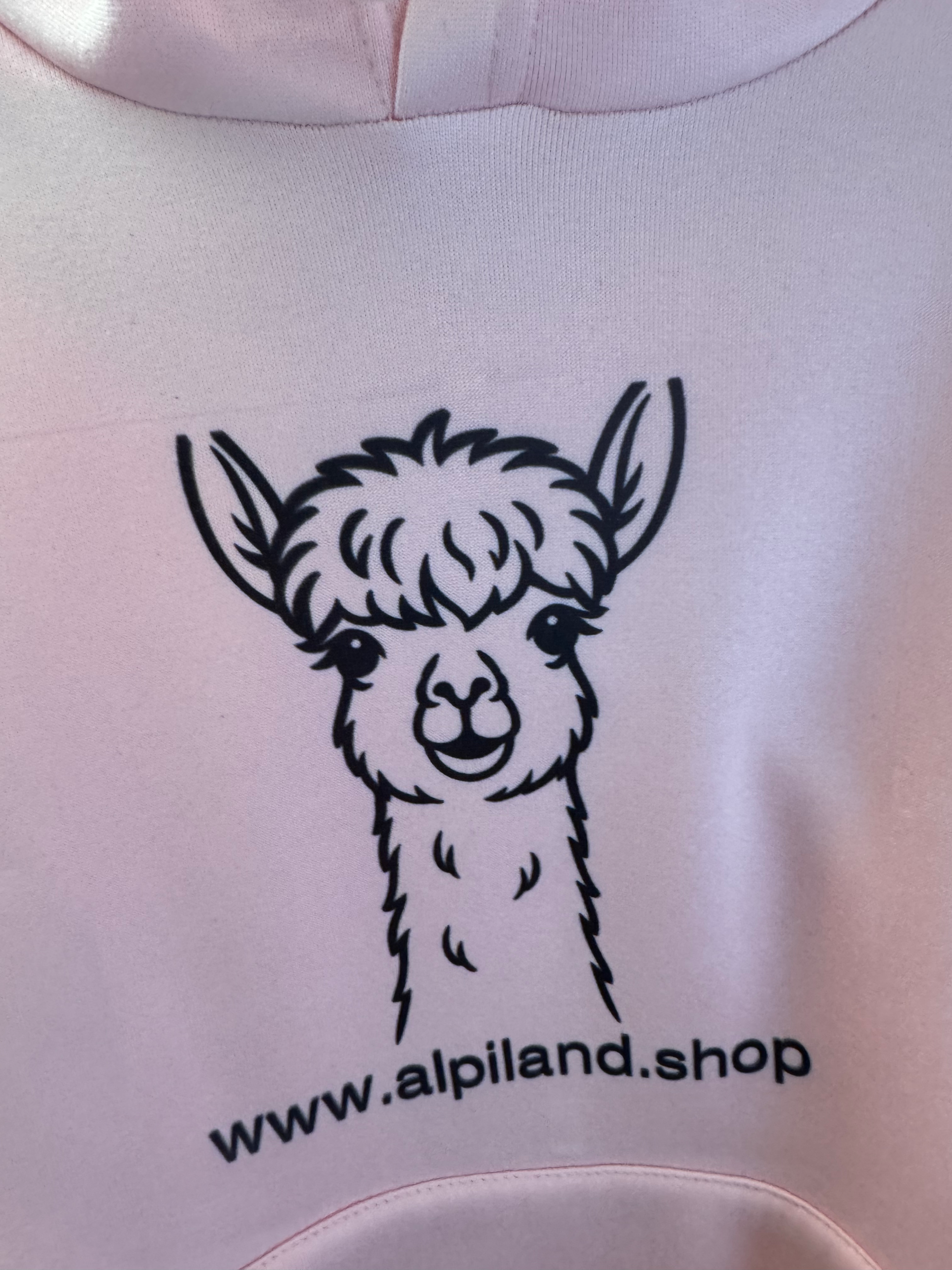 Bluza „Alpaka – Alpiland.shop” – różowa, rozmiar S
