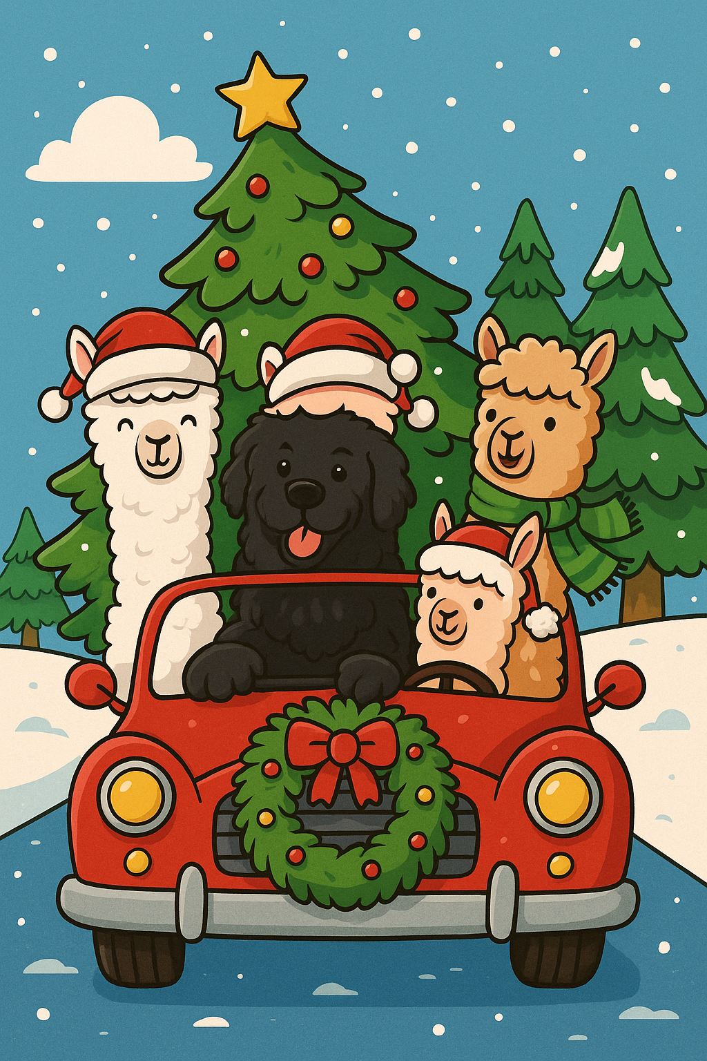 Puzle „Alpaki & Matylda – Świąteczna Przygoda” (88 elementów)