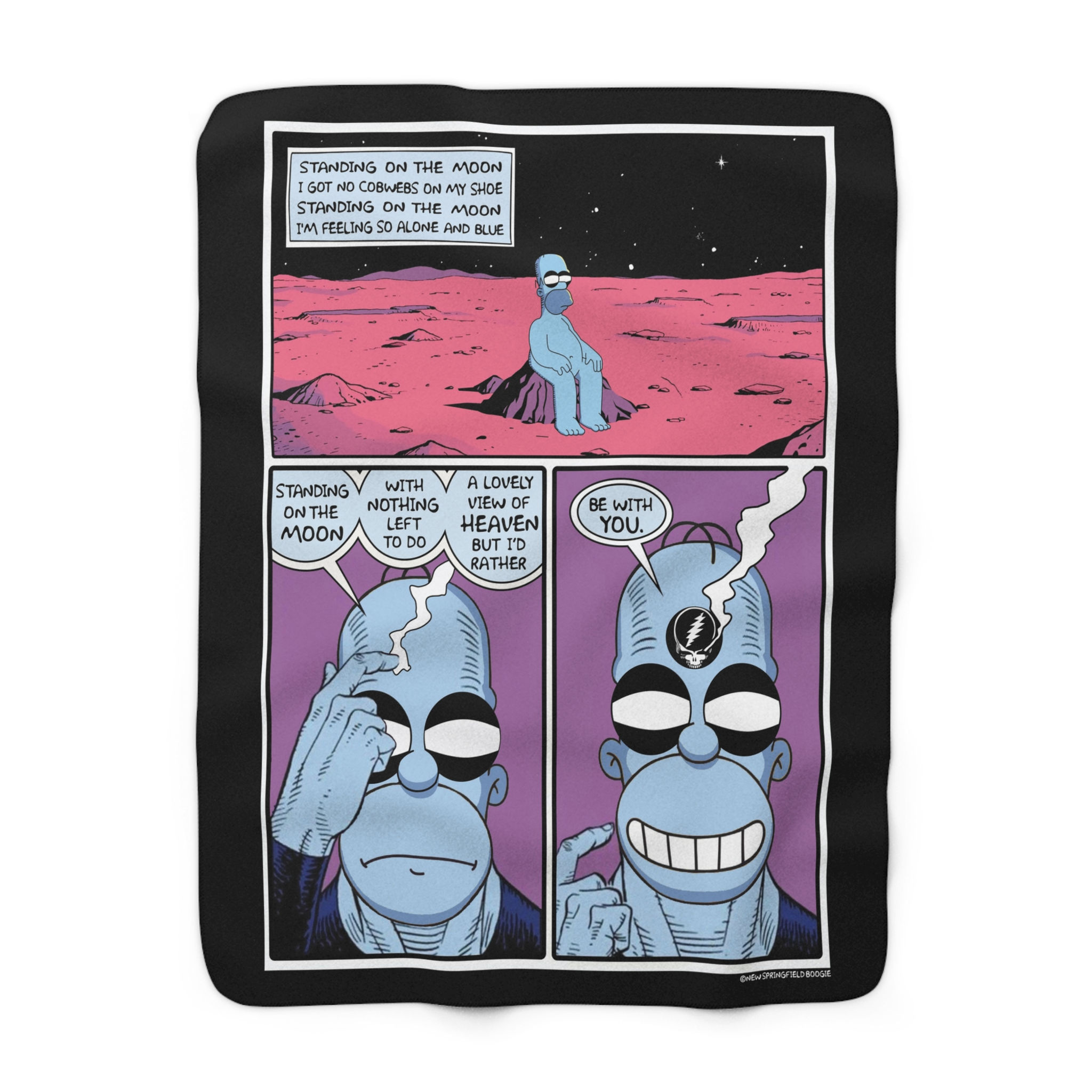 Blue Moon 60" Sherpa Fleece Blanket