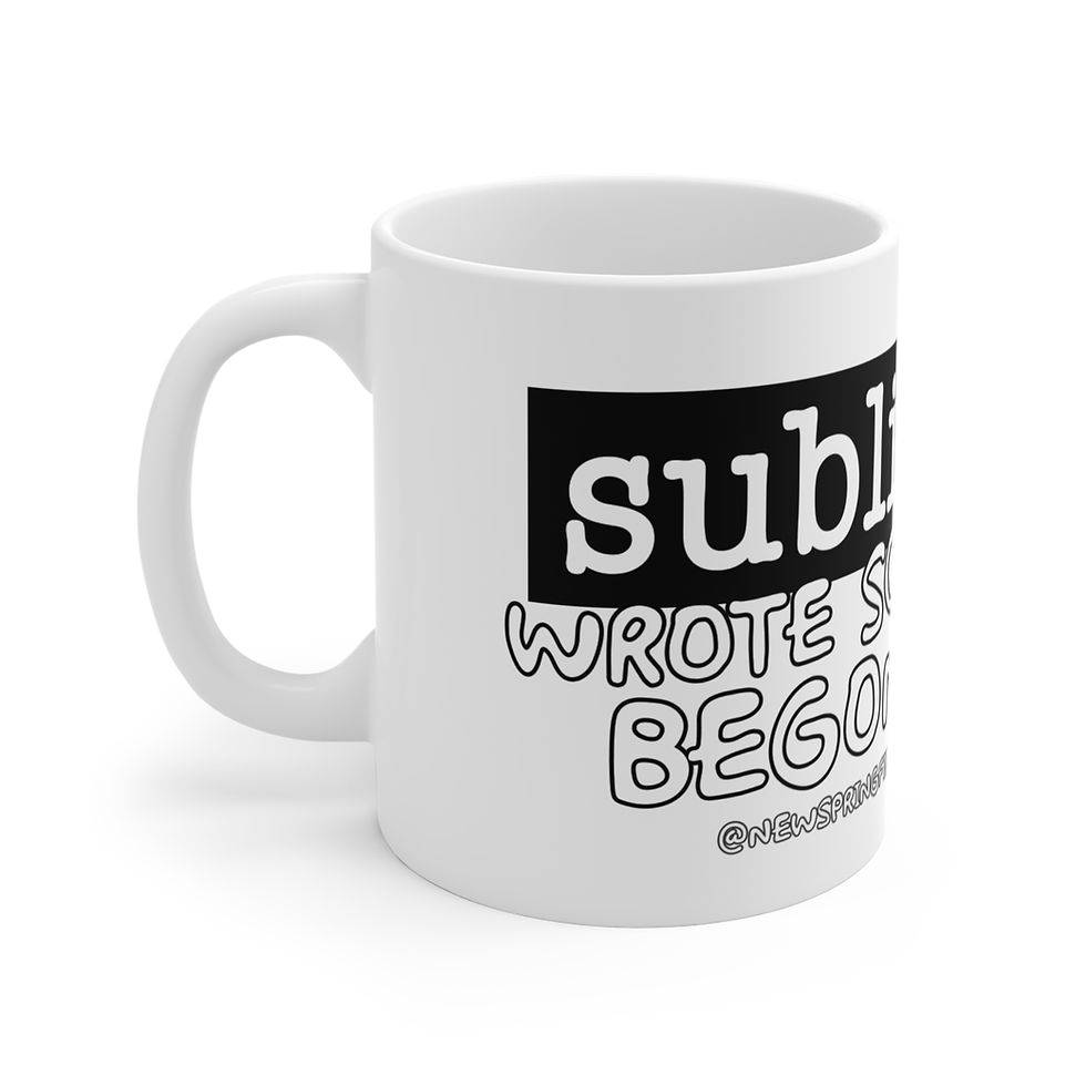 Thumbnail: Sublime Wrote Scarlet Begonias Mug 11oz