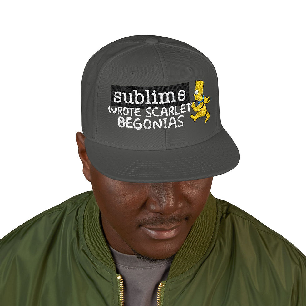 Thumbnail: Sublime Wrote Scarlet Begonias Snapback (Embroidery)
