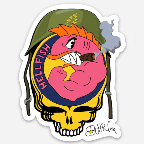 Hellfish Are Rising Up Like Birds Sticker | newspringfieldboogie