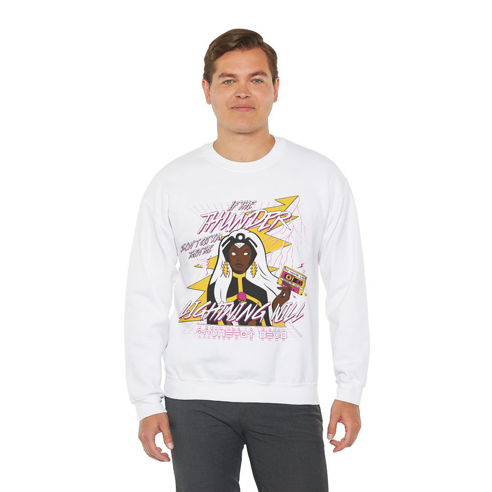 Thumbnail: Wheel to the Storm and Fly Crewneck Sweatshirt