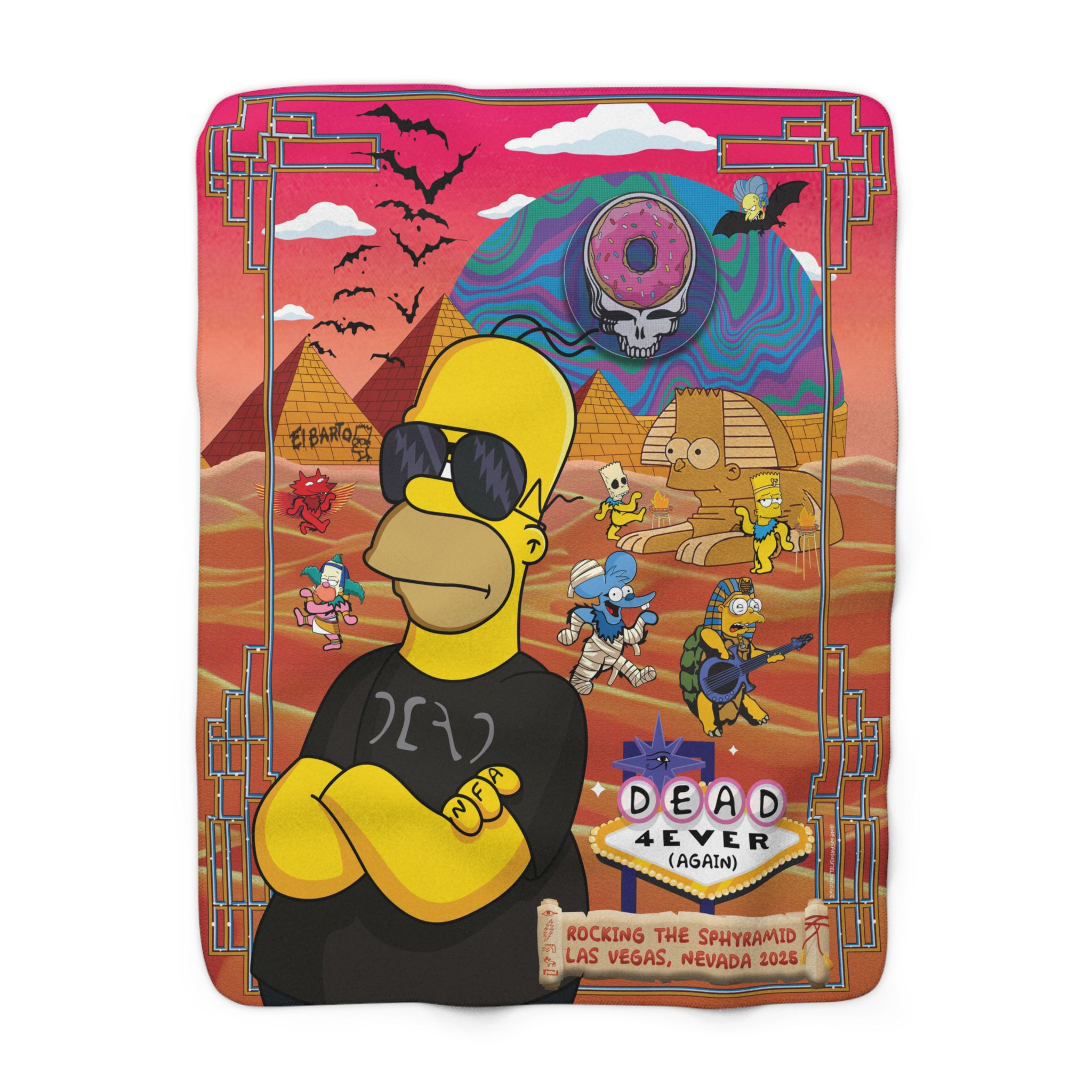 Rocking the Sphyramid Sherpa Fleece Blanket