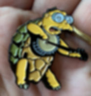 Brown-Eyed Moleman Pin