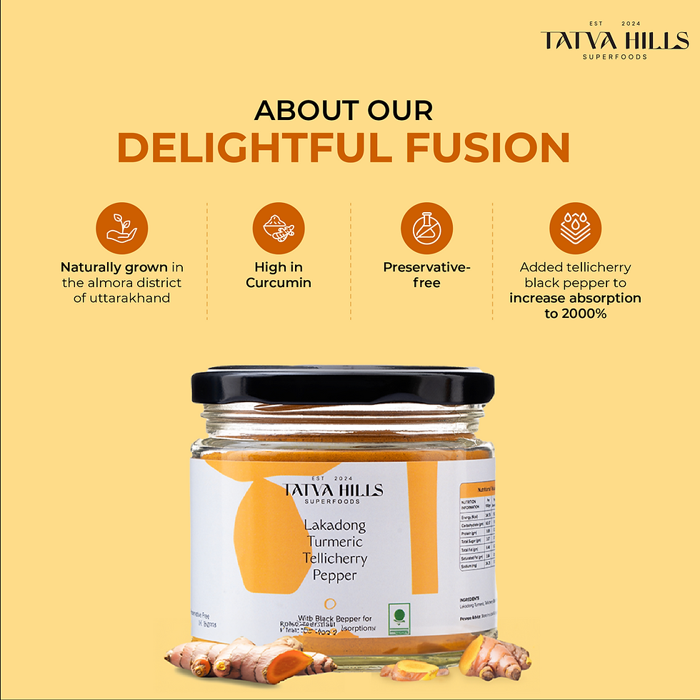 Thumbnail: Lakadong Turmeric Powder with Tellicherry Pepper | Tatva Hills Superfoods