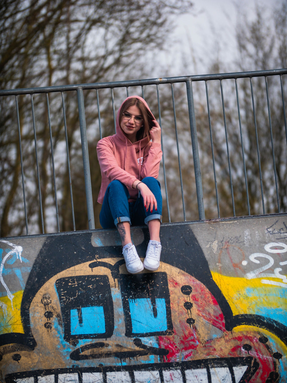 Thumbnail: Cropped Hoodie dusty pink