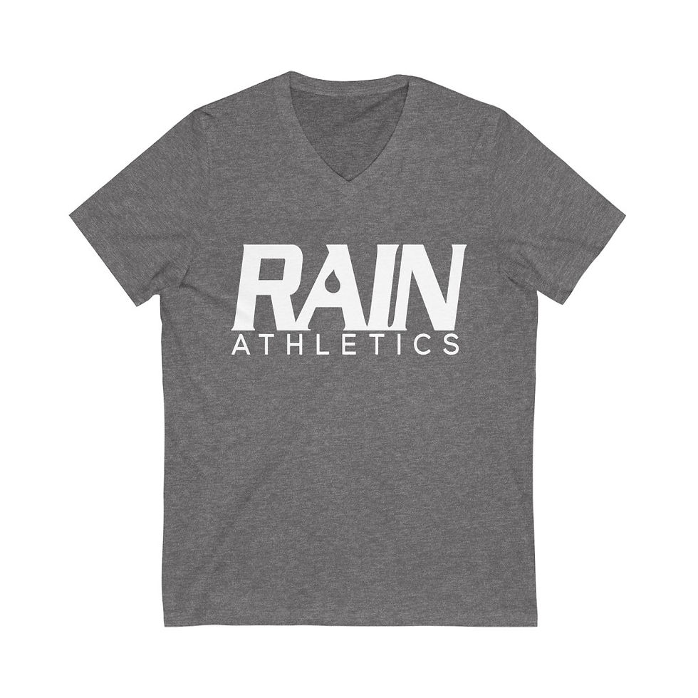 Thumbnail: Rain Logo - Unisex Jersey Short Sleeve V-Neck Tee