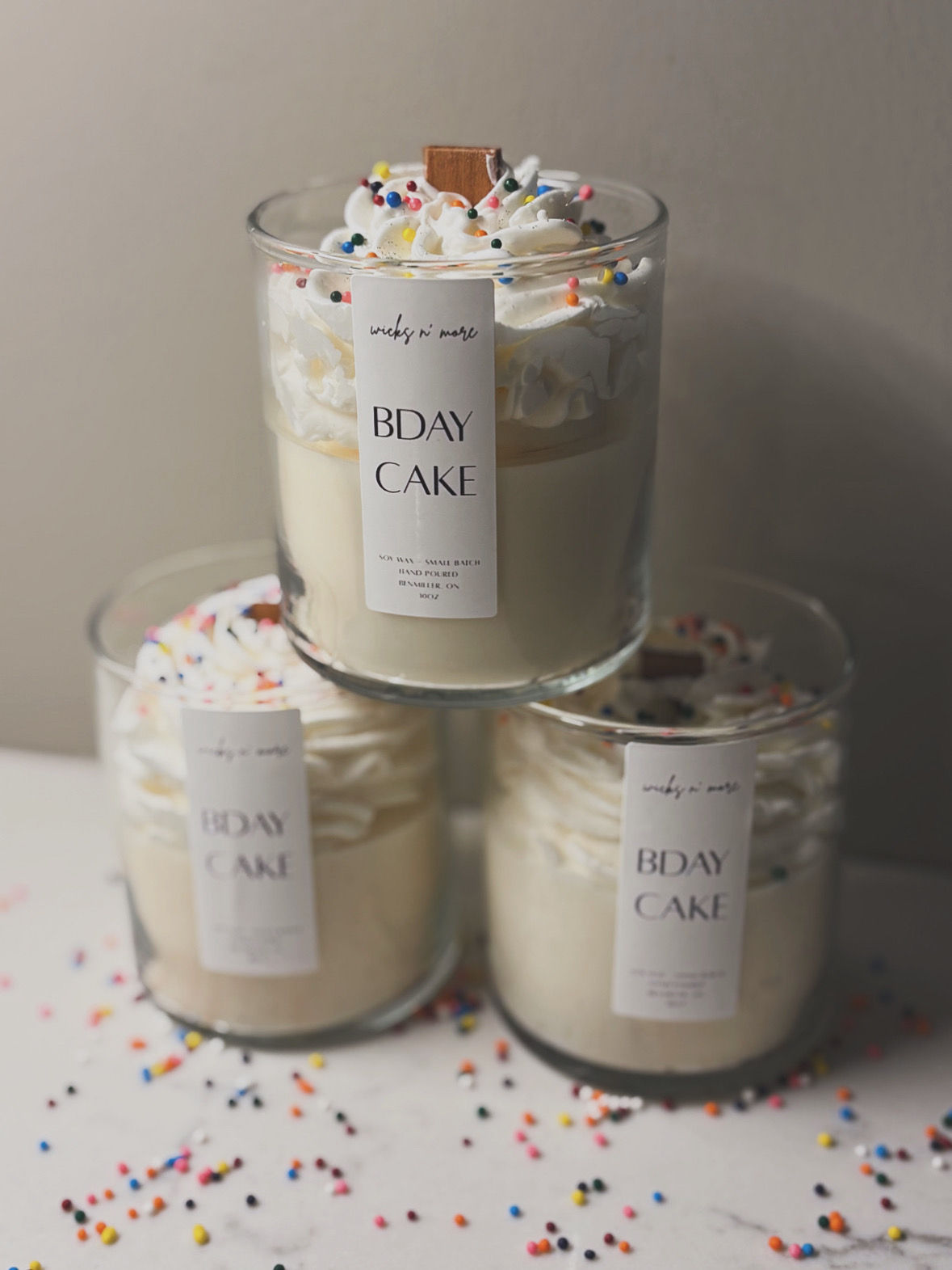 8oz Birthday Cake Soy Wax Candle
