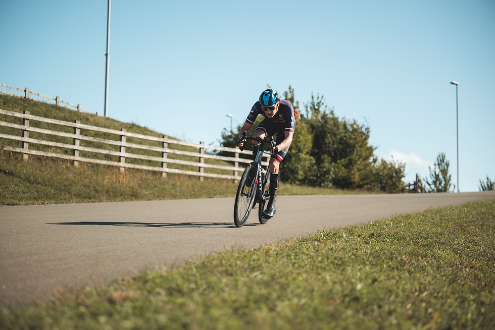 Charlie stanton-stock riding his road bike at the national road championchips 2025