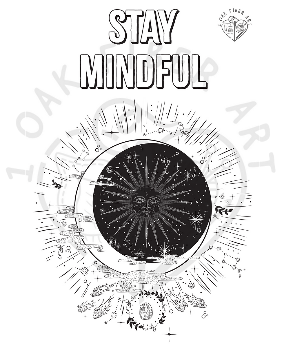 stay mindful coloring 