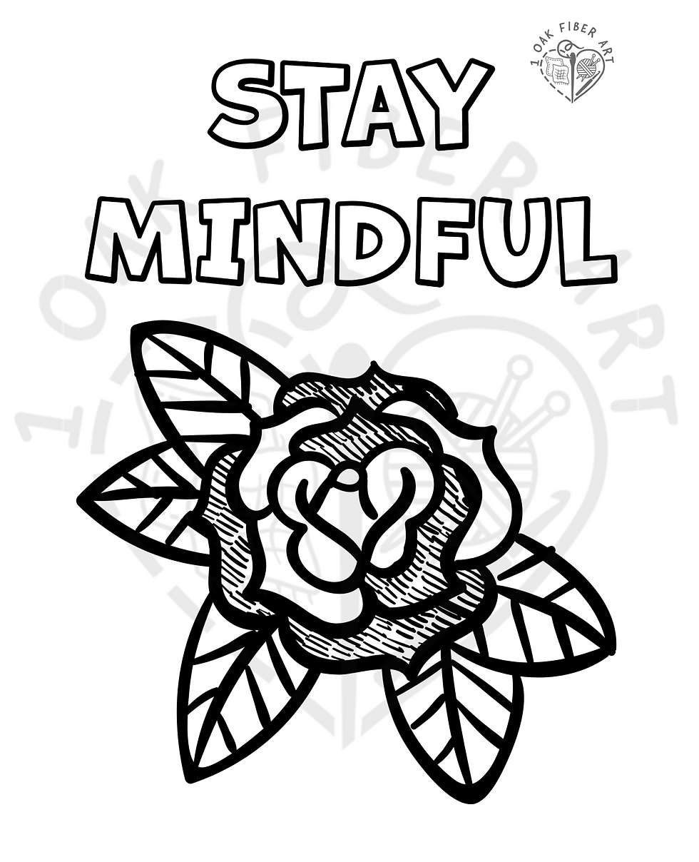 stay mindful coloring 