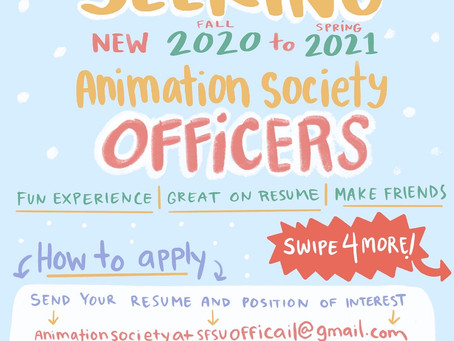 Seeking 2020 - 2021 Officers!