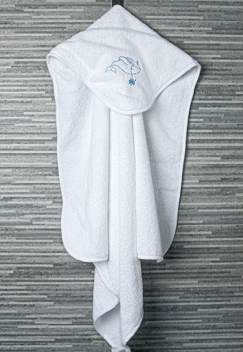 Thumbnail: Baby Hooded Towel Whale (Name embraided)