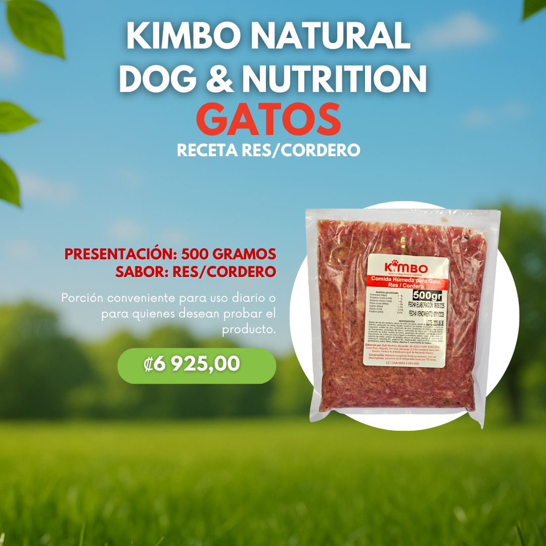 Kimbo Gato – Res & Cordero 1kg