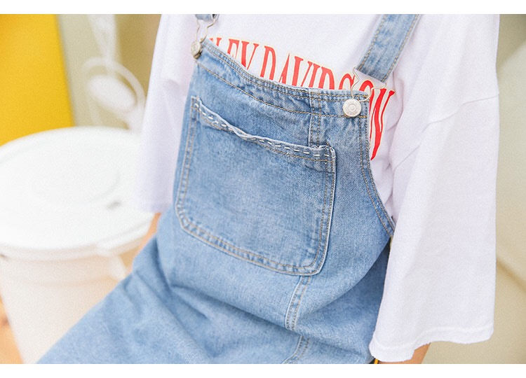 Thumbnail: Korean denim jumper dress