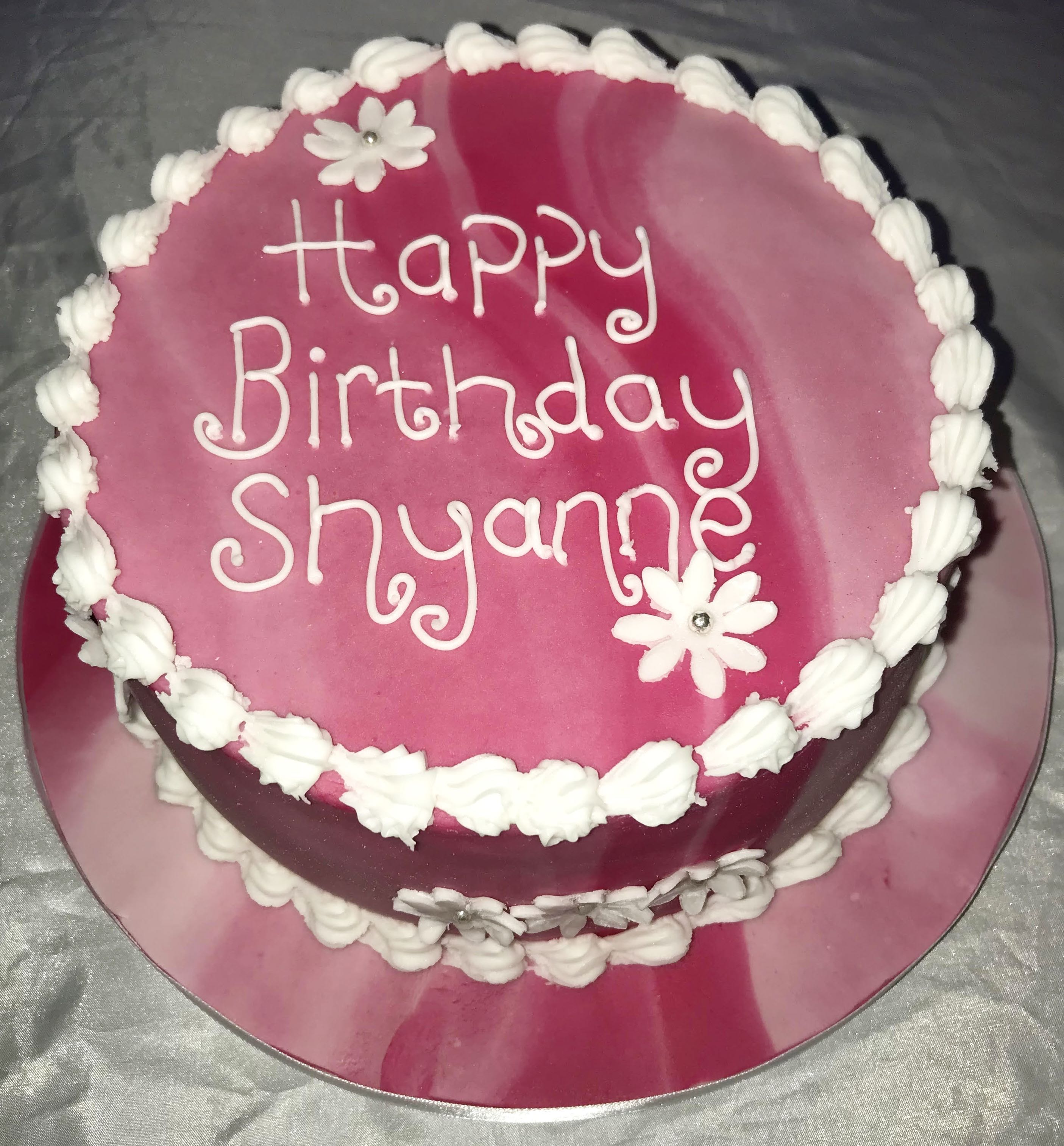 Tie Dye Effect Birthday Cake