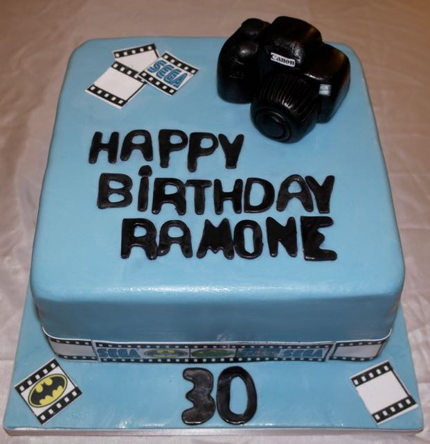 Camera Themed 30th Birthday Cake