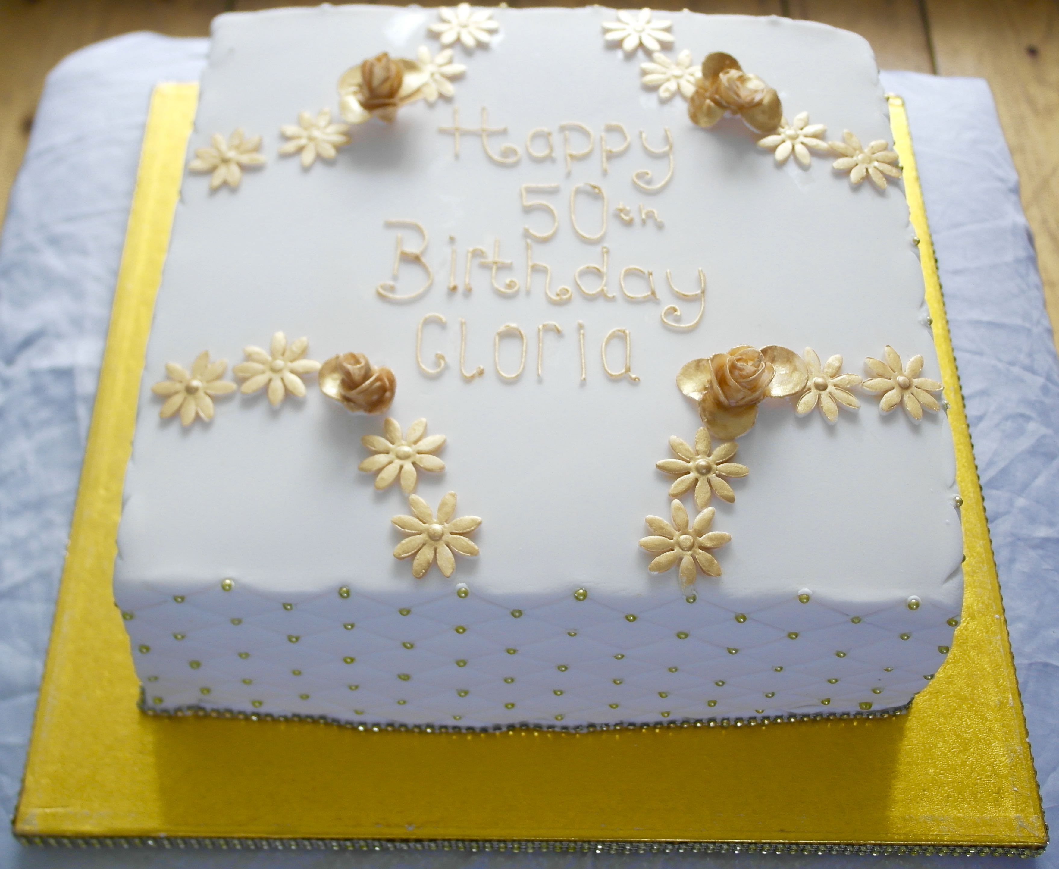 50th Birthday Celebration Cake