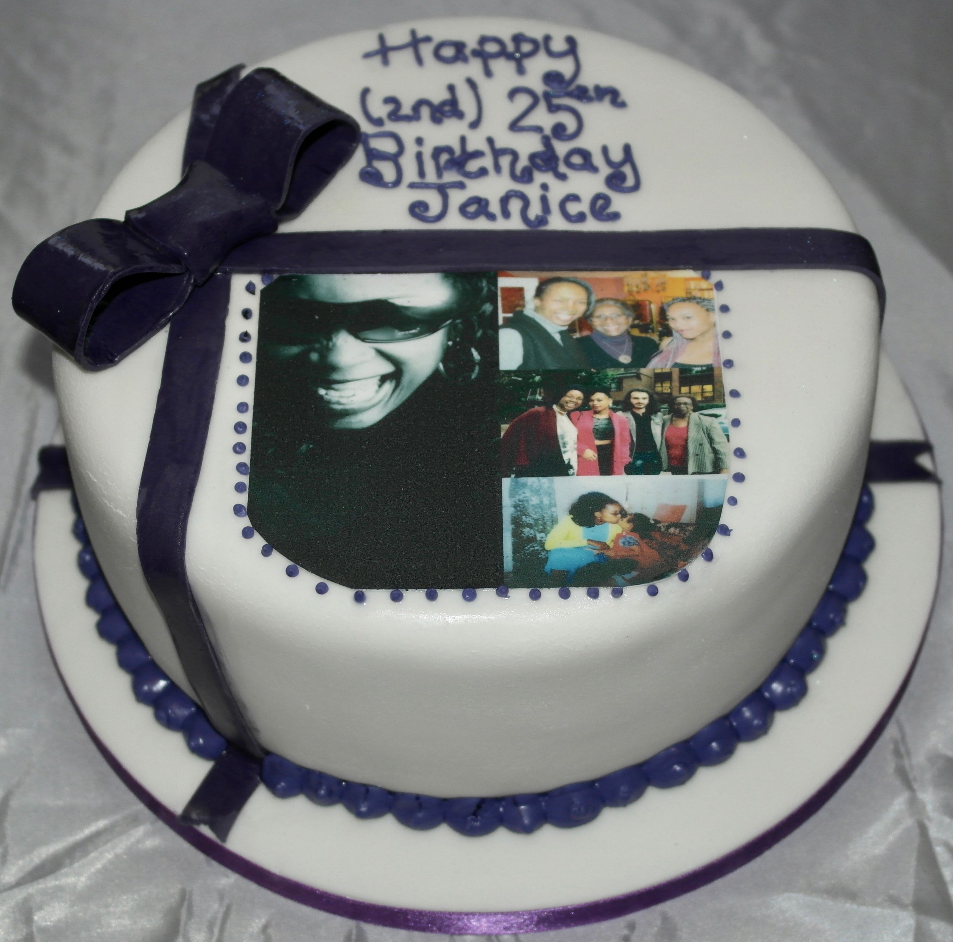 50th Birthday Photo Cake