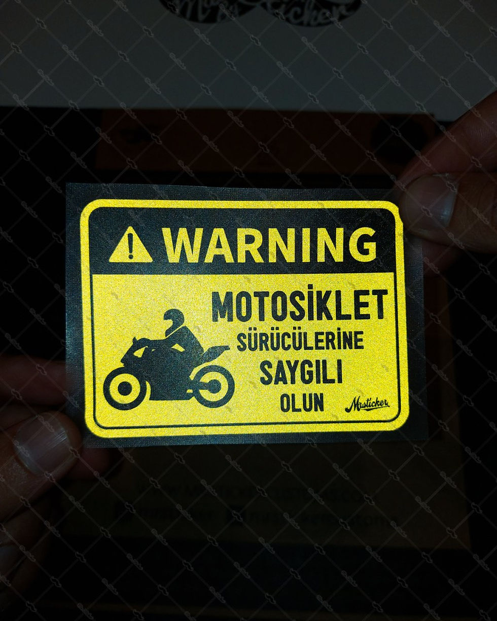Küçük resim: WRN40 Reflektif Motosiklet Suruculerine Saygili Olun