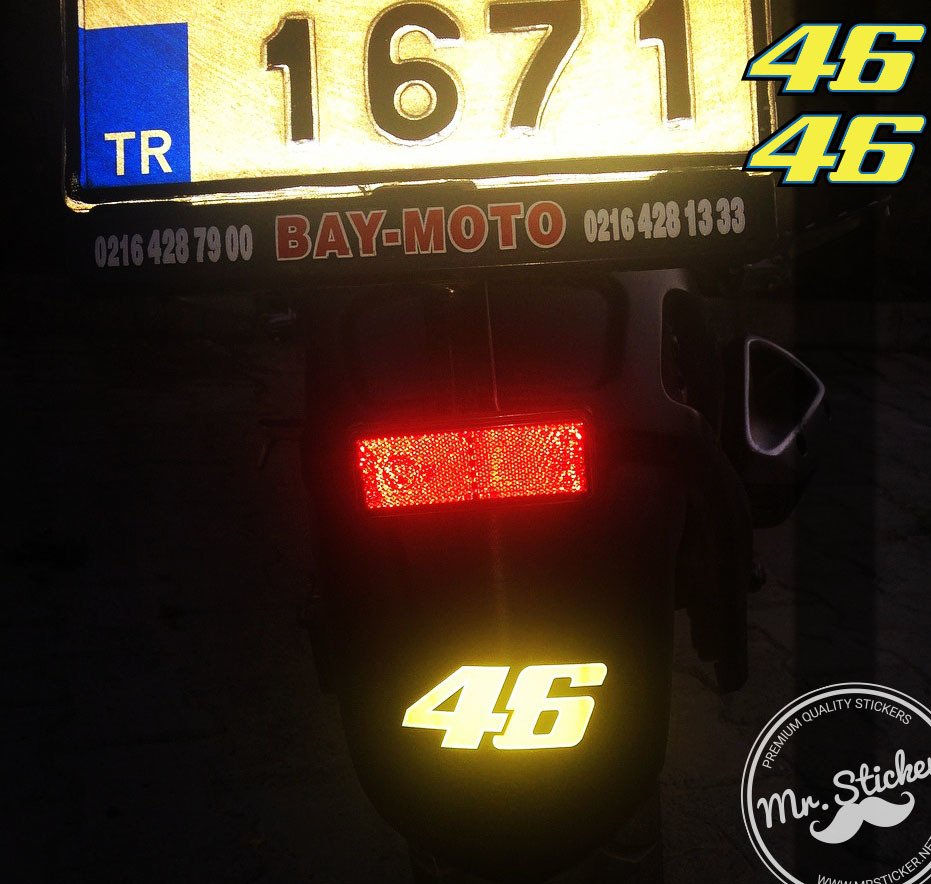 Küçük resim: RFHLM51 Reflektif Rossi 46 Etiket Seti - 2'li Set