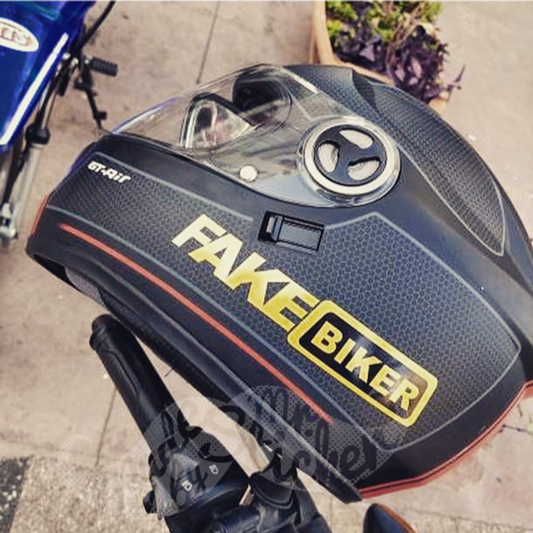 Küçük resim: RFHLM133 Reflektif Fake Biker Yazili Etiket 2' li Set