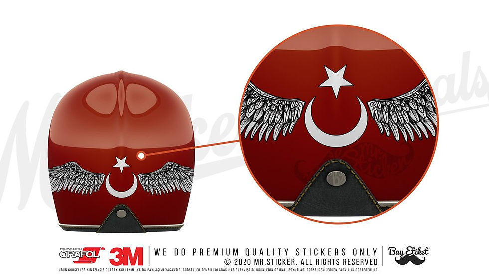 Küçük resim: RFHLM181 Reflektif Kanatli Ay Yildiz Ozel Seri