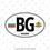 Küçük resim: ULK24 Bulgaristan (BG) Reflektif Ulke Etiketi