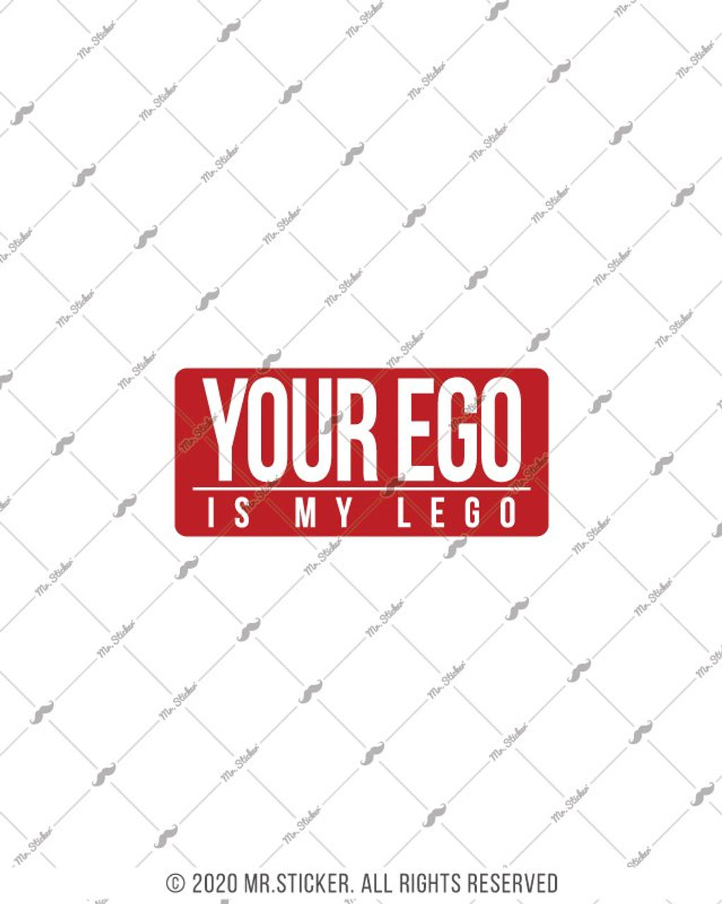 ESP46 V3 Your Ego is my Lego Yazili Etiket