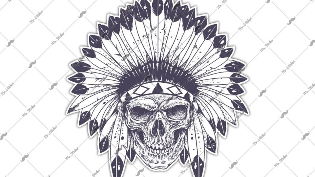 RFHLM178 Reflektif Mohikan Kurukafa Etiketi