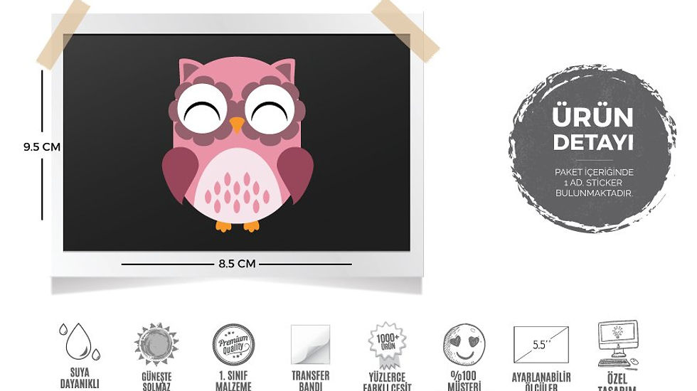 Küçük resim: ANOW3- Pembe Baykus Etiketi