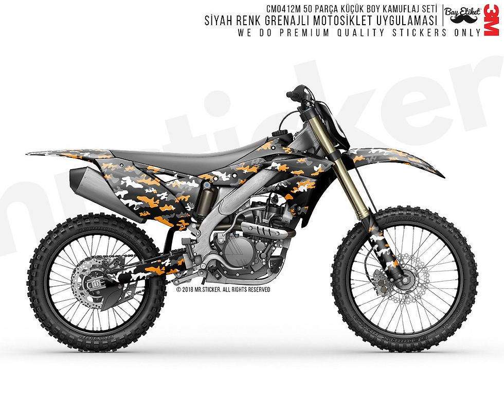 Küçük resim: CMO412M  Kask ve Motosiklet Kaplamaya Uygun 50 Parca Kucuk Boy Kamuflaj Seti