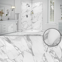 Calcatta White installed by Maverick Kitchen and Bath