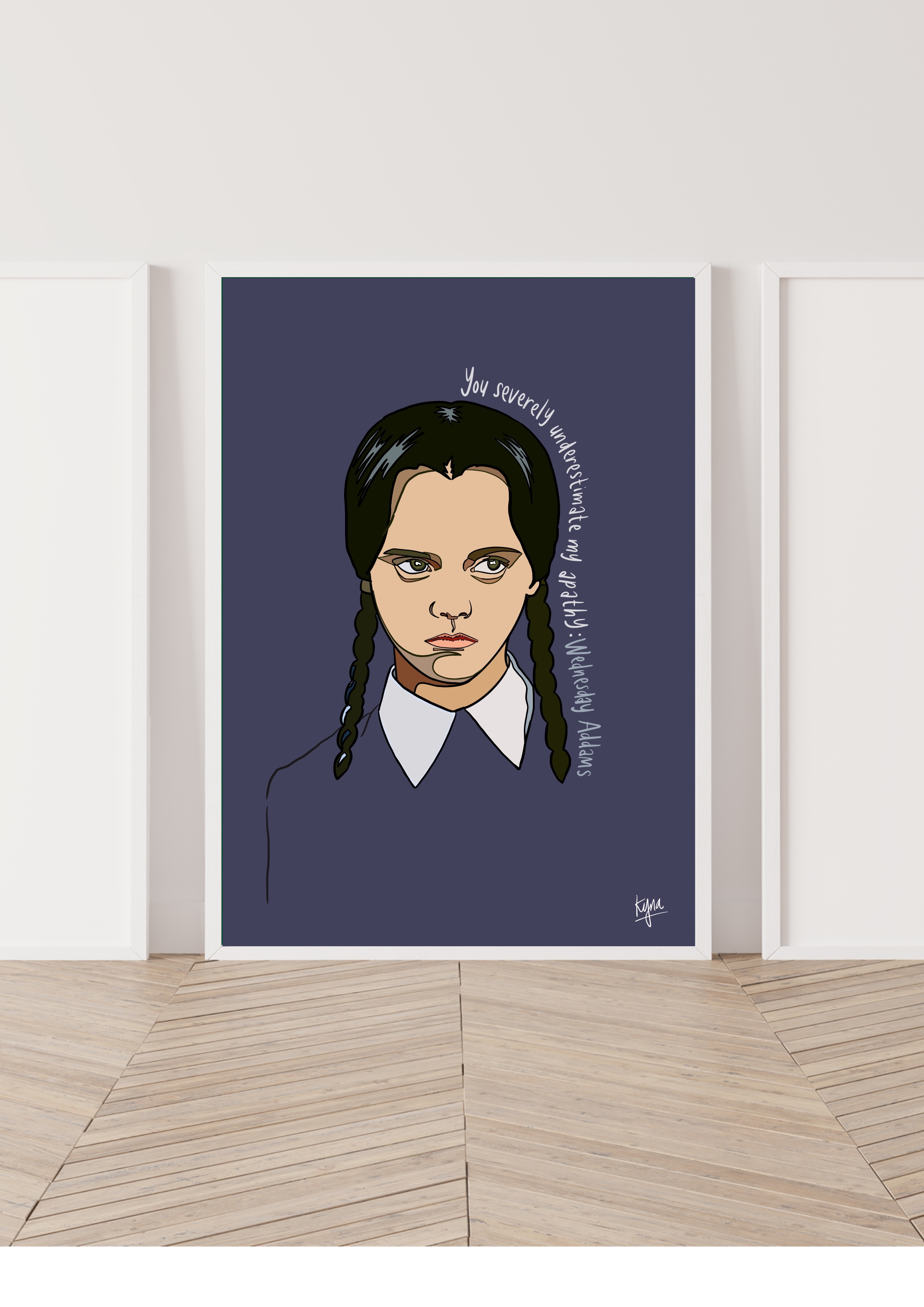Kyna Scribbles X Hatter Editions: 'Wednesday Addams'