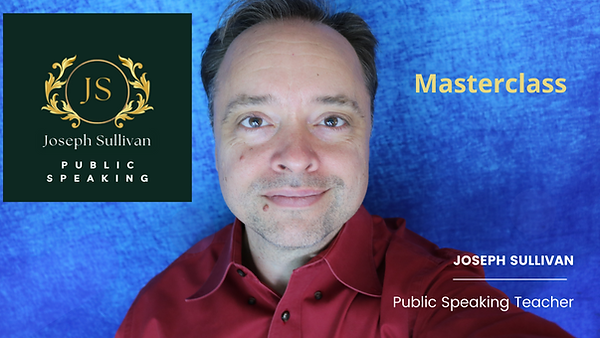 Public speaking by Joseph Sullivan