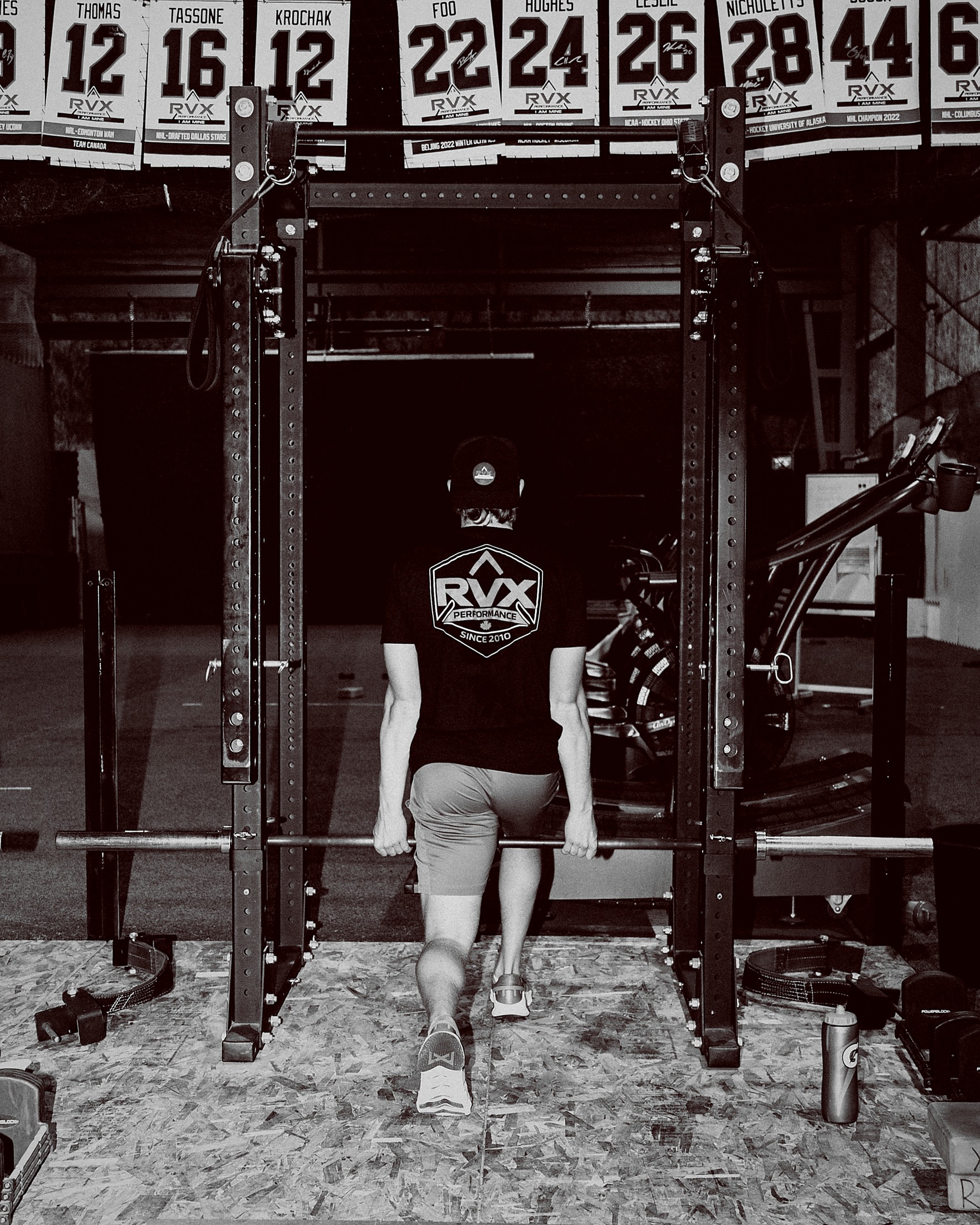 RVX athlete completing strength training in the performance facility