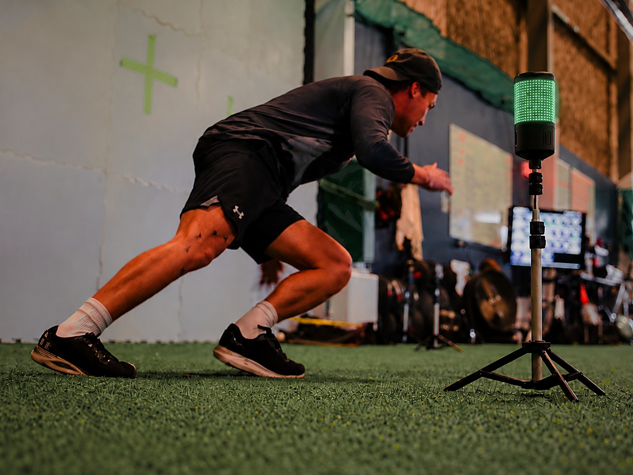 RVX athlete completing electronic sprint testing