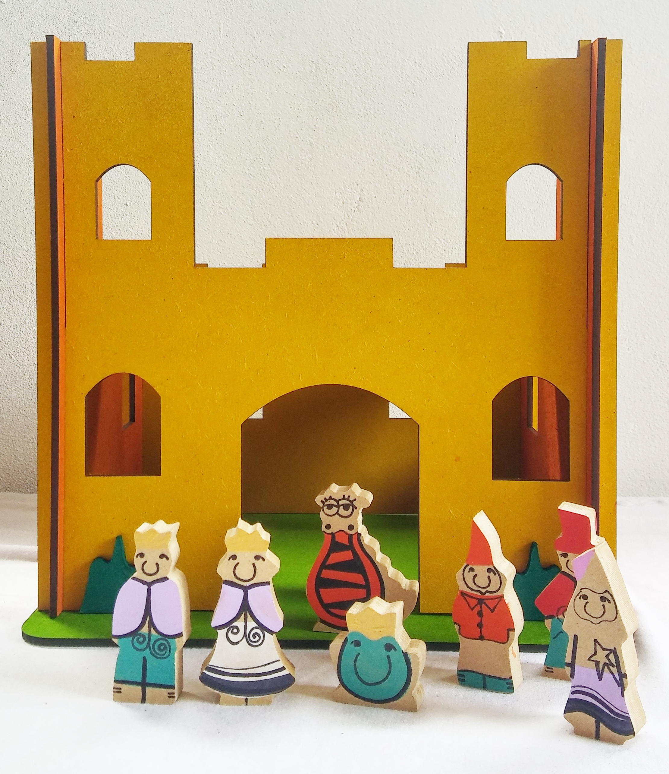 Castillo con 7 personajes