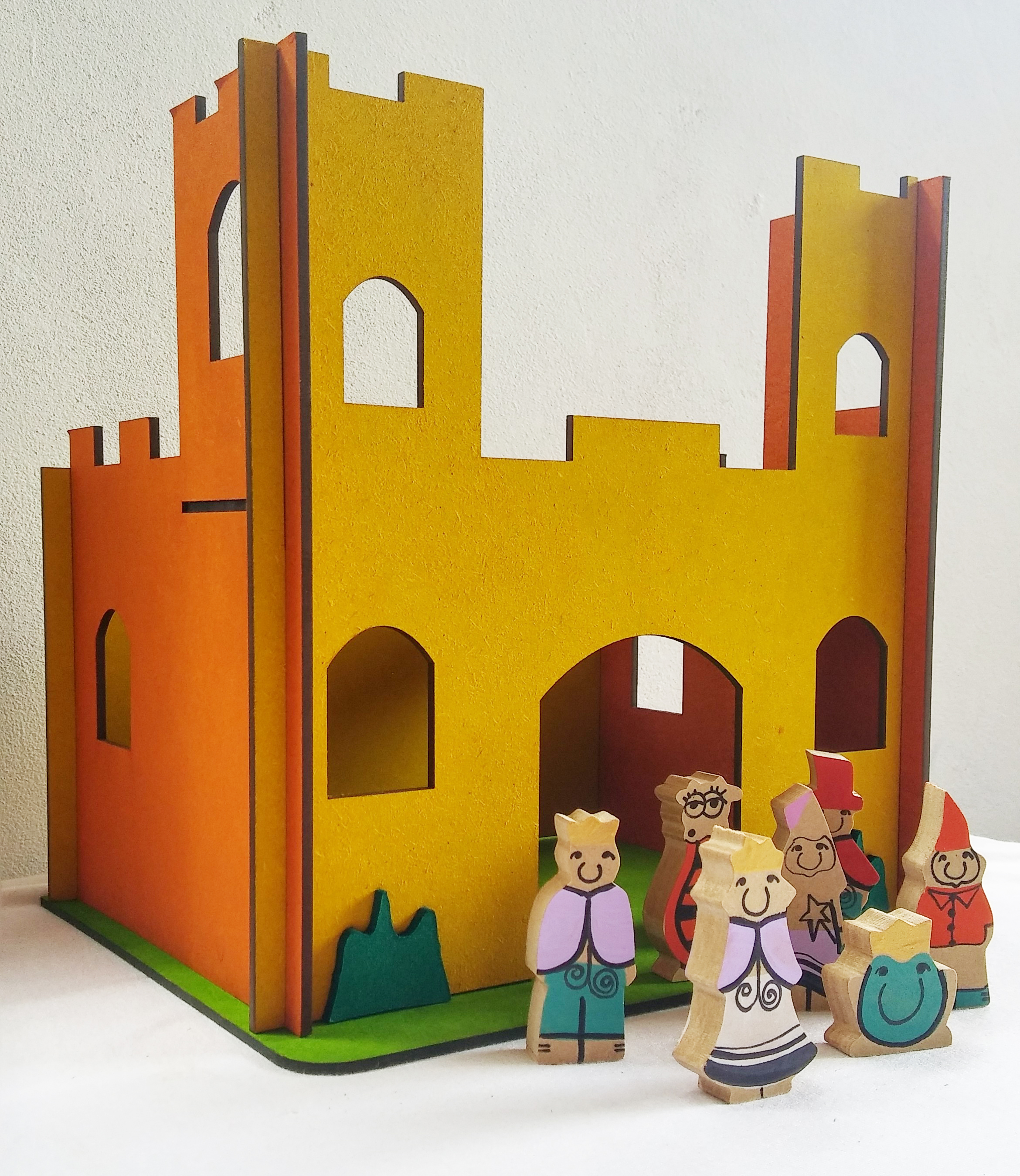 Castillo con 7 personajes