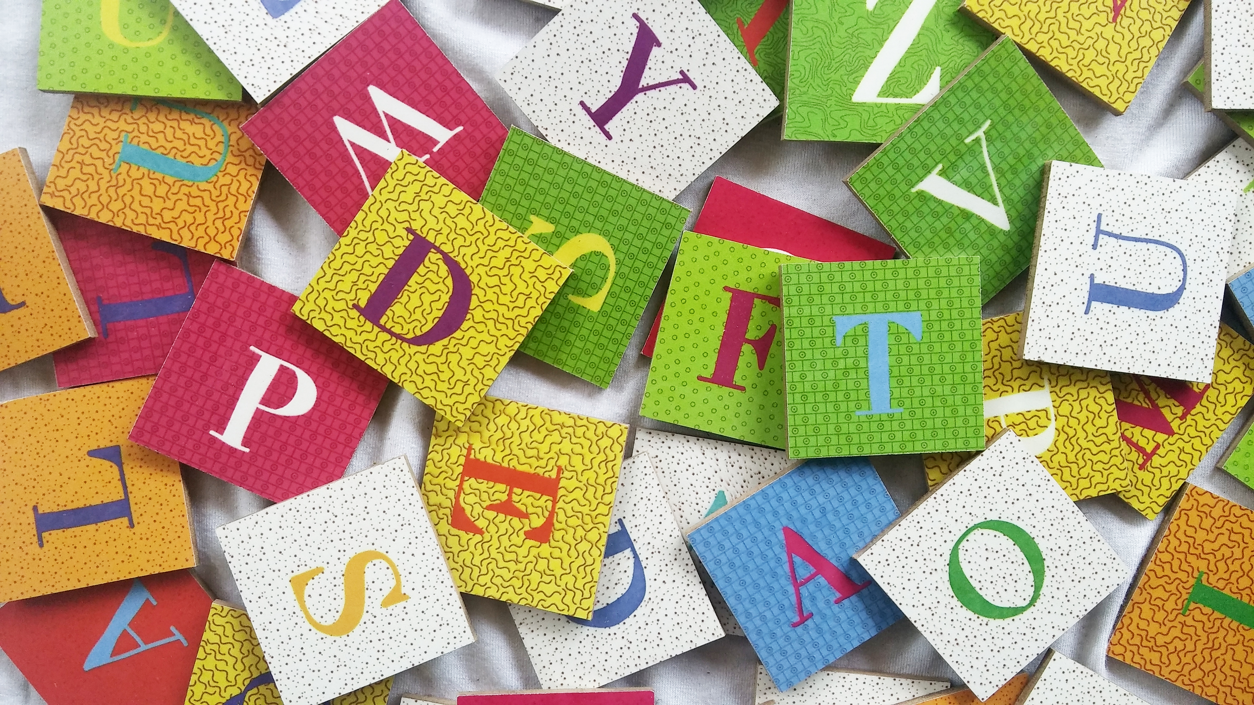 Letras con imán.