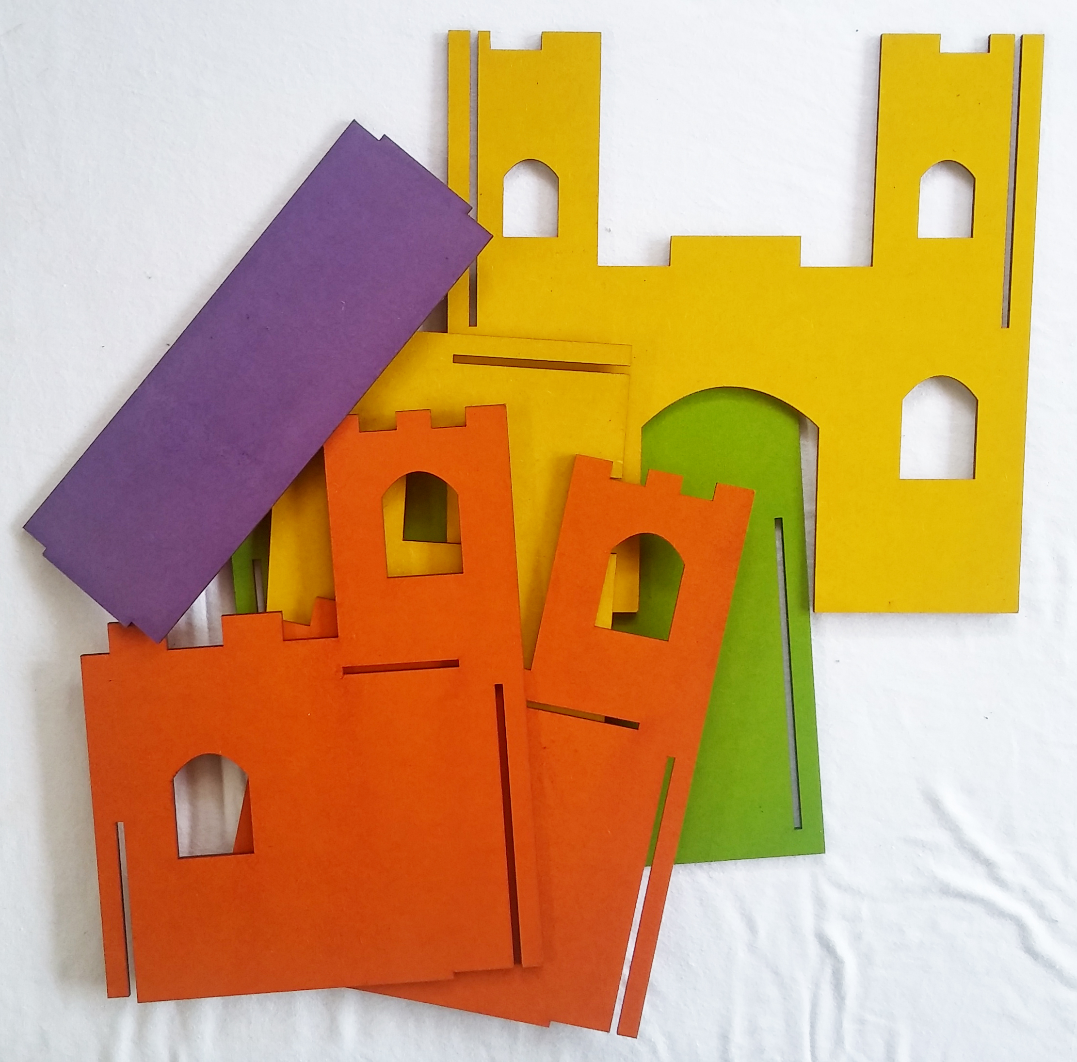 Piezas del castillo para armar