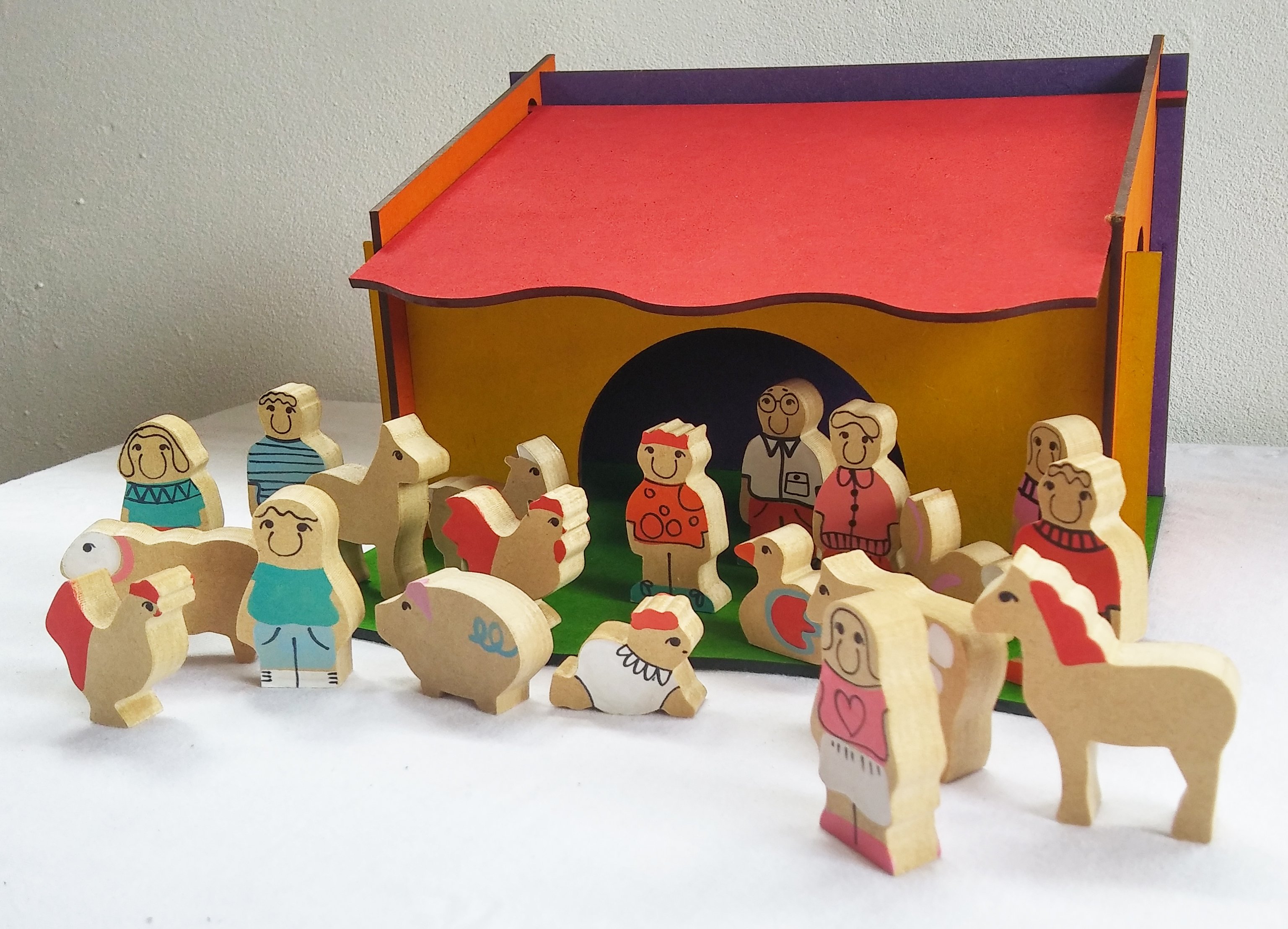 Casita con 20 figuritas