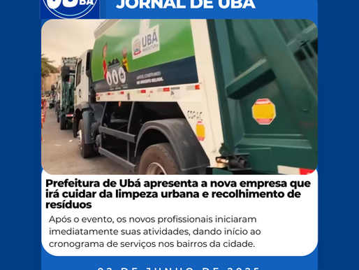 Prefeitura de Ubá apresenta nova empresa responsável pela limpeza urbana e coleta de resíduos