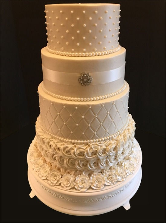 Quilt & Rosettes Cake