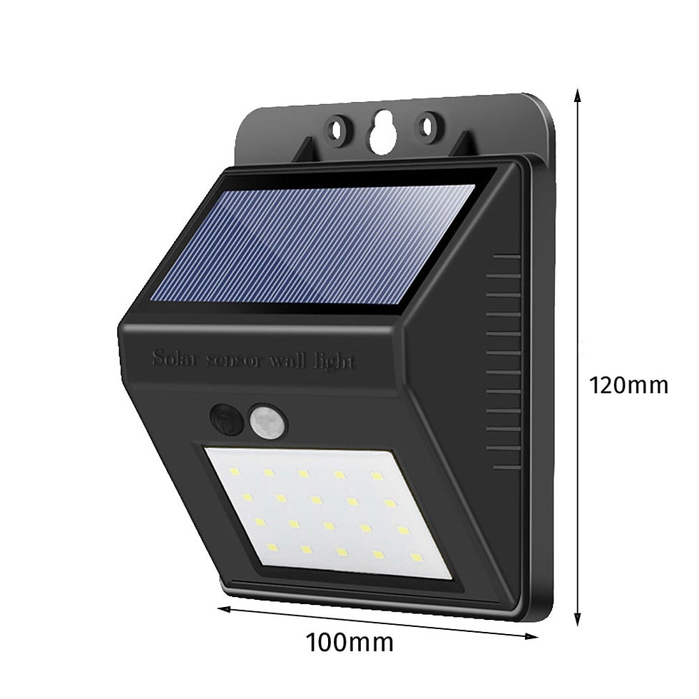 Thumbnail: Luminária Solar Com 20 LEDs e Sensor De Movimento