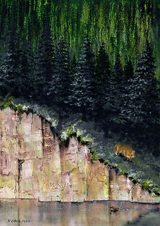 Juat Missed  16 X 20 oil/board  SOLD