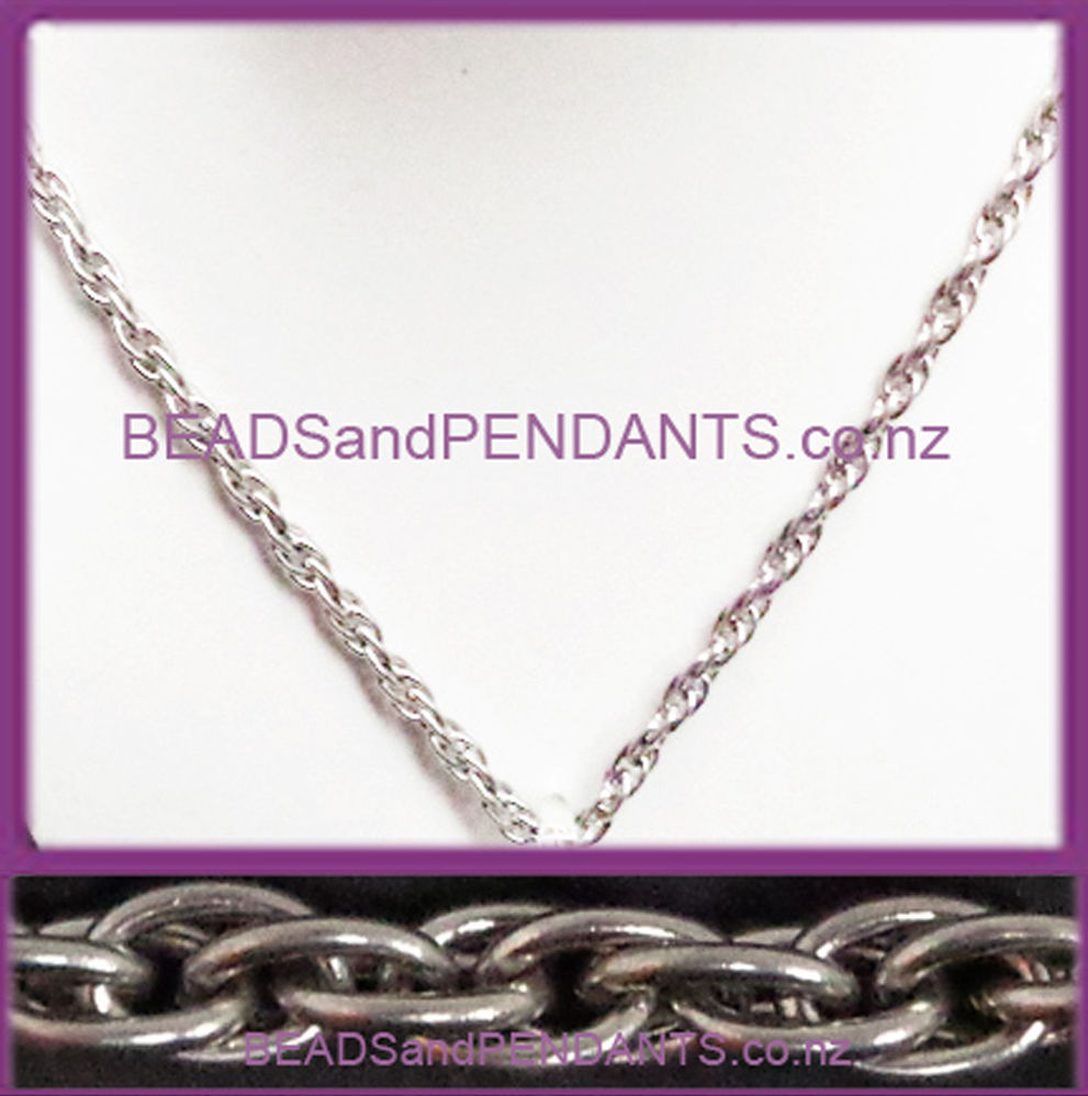LINK 6.5x4x1mm - Stainless Steel Chain Necklace (TC01)