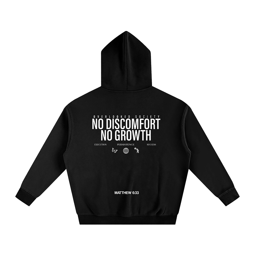 no discomfort no growth Hoodie