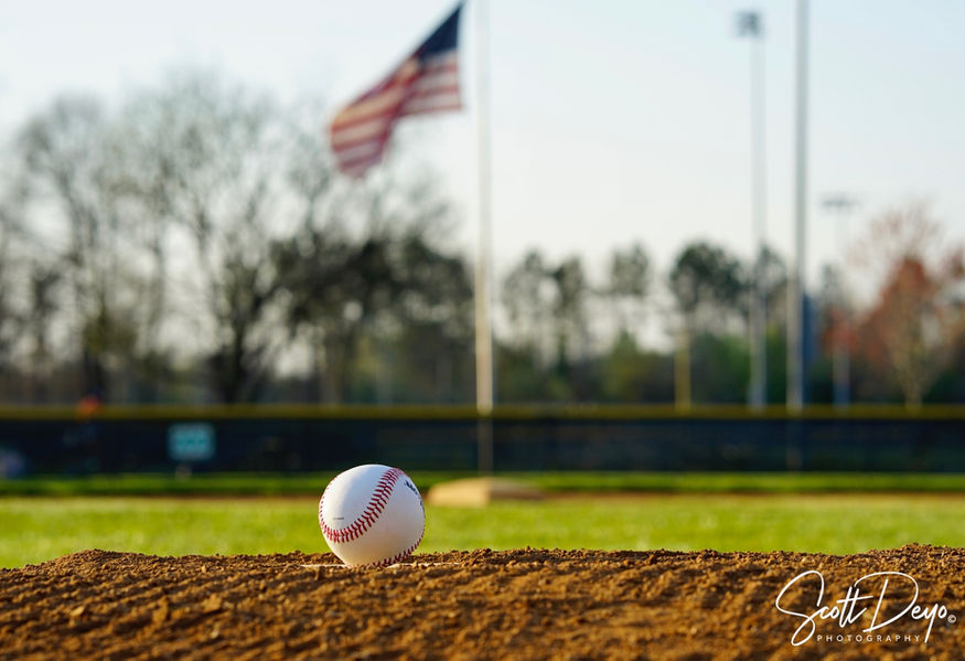 baseball on mound